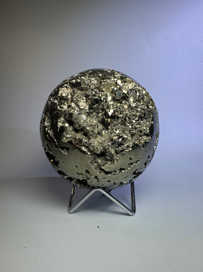 Pyrit Kugel (extra Goldglanz & grosse Kristalle) - 11cm, 3.1kg