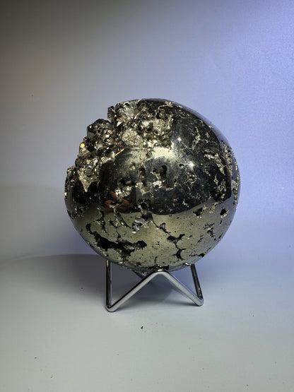 Pyrit Kugel (extra Goldglanz & grosse Kristalle) - 11cm, 3.1kg
