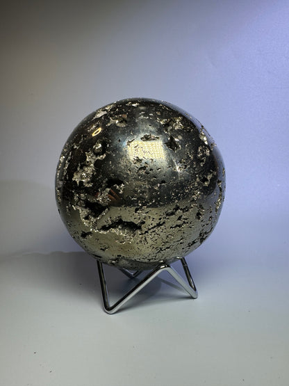 Pyrit Kugel (extra Goldglanz & grosse Kristalle) - 11cm, 3.1kg