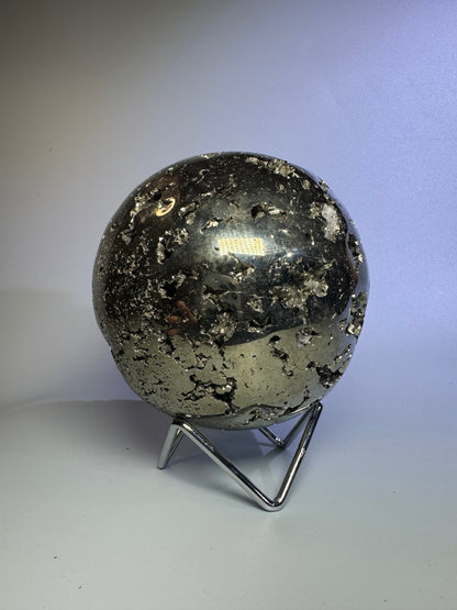 Pyrit Kugel (extra Goldglanz & grosse Kristalle) - 11cm, 3.1kg
