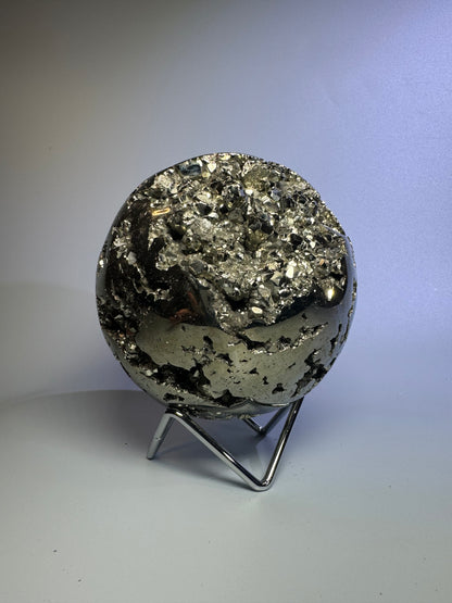 Pyrit Kugel (extra Goldglanz & grosse Kristalle) - 11cm, 3.1kg