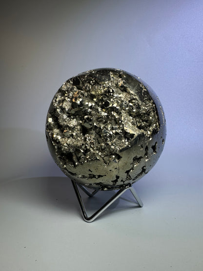 Pyrit Kugel (extra Goldglanz & grosse Kristalle) - 11cm, 3.1kg