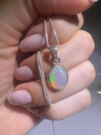 Echter Opal Anhänger – Magie des Lichts in 925 Silber 💎