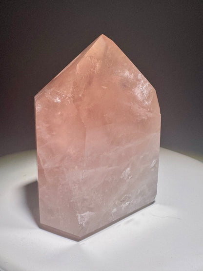 High-Quality Rosenquarz Spitze 🌸 - 7.8cm, 258g