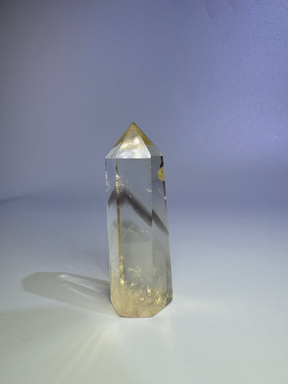 Mini Citrin Spitze mit Phantom - 7cm