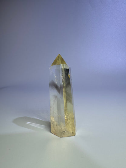 Mini Citrin Spitze mit Phantom - 7cm