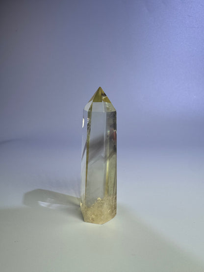 Mini Citrin Spitze mit Phantom - 7cm