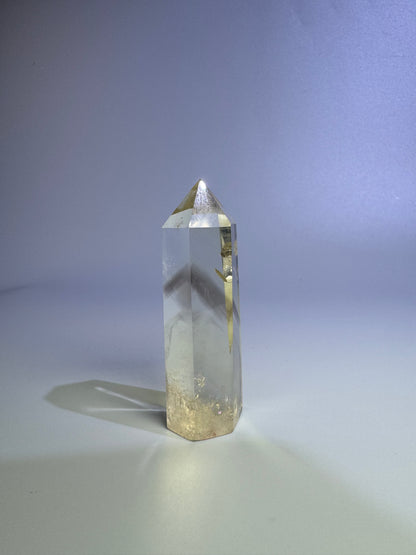 Mini Citrin Spitze mit Phantom - 7cm