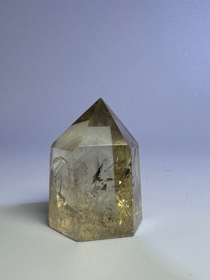 Mini Citrin Spitze mit Phantom - 4.5cm