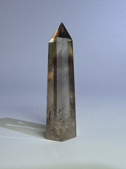 Mini Citrin Spitze mit Phantom - 6cm