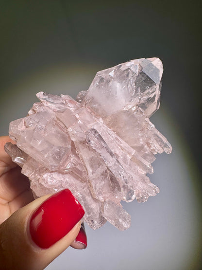 Schöner Pink Lemurian Cluster 💖 - 5.5cm