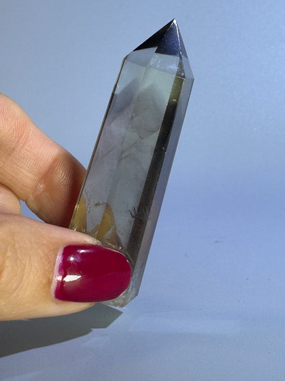 Mini Citrin Spitze mit Phantom - 6cm