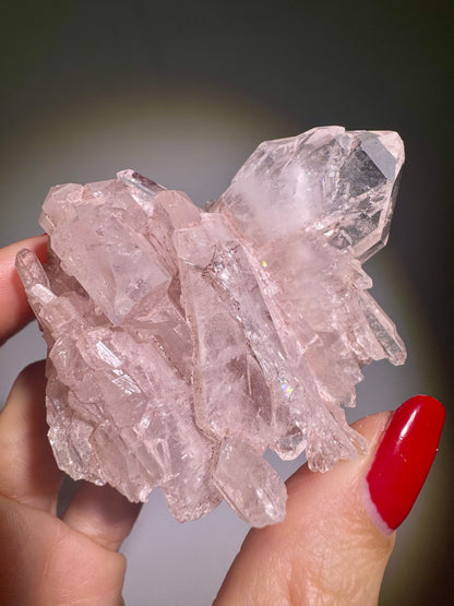 Schöner Pink Lemurian Cluster 💖 - 5.5cm