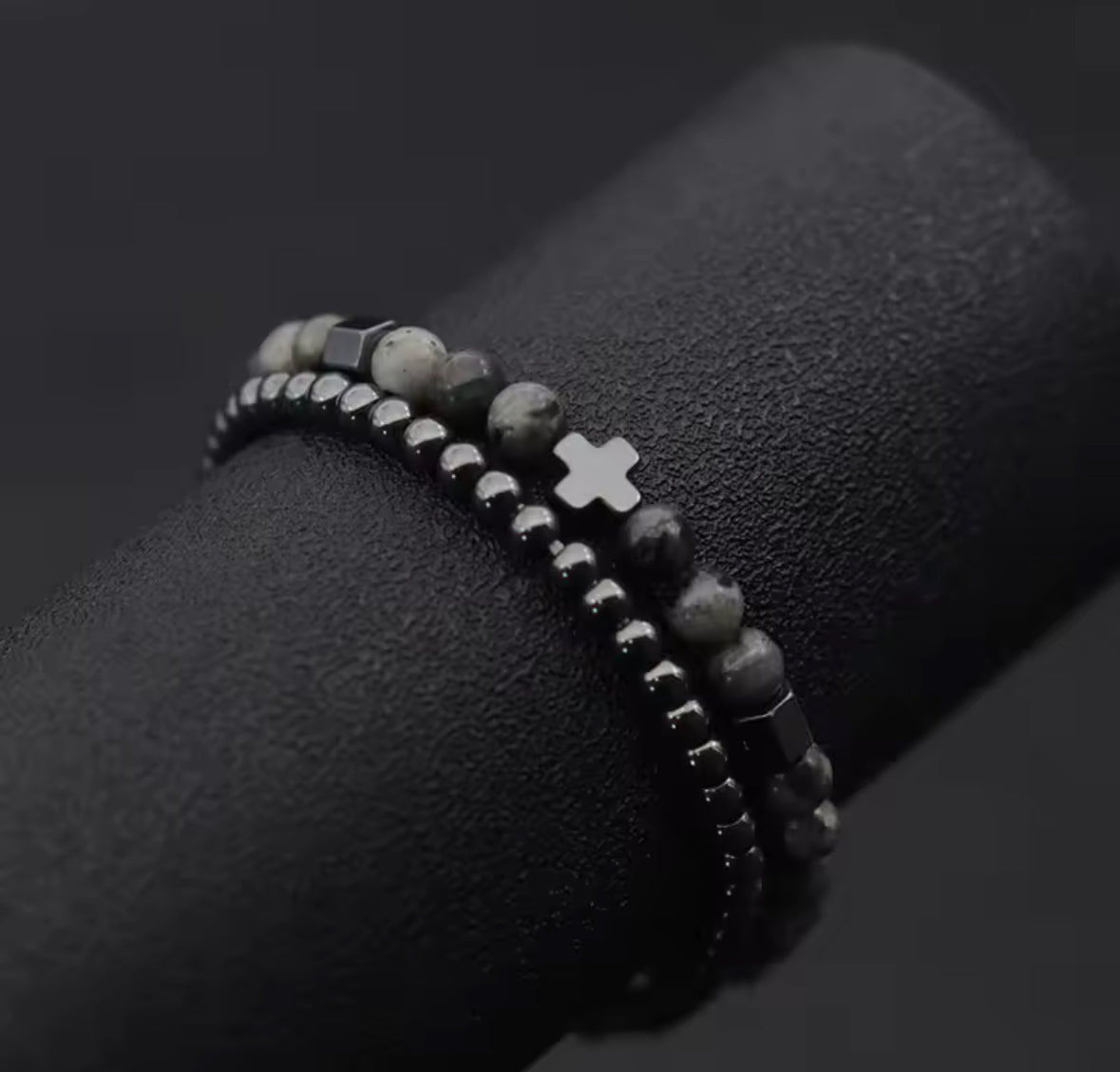 Hämatit & Picasso Jaspis Armbänder – Stylischer Doppelpack ✨