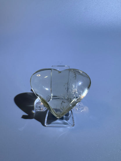 Klares Citrin Herz - 4cm