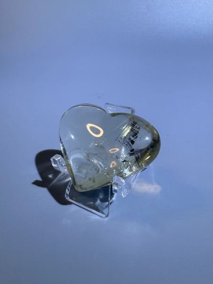 Klares Citrin Herz - 4cm