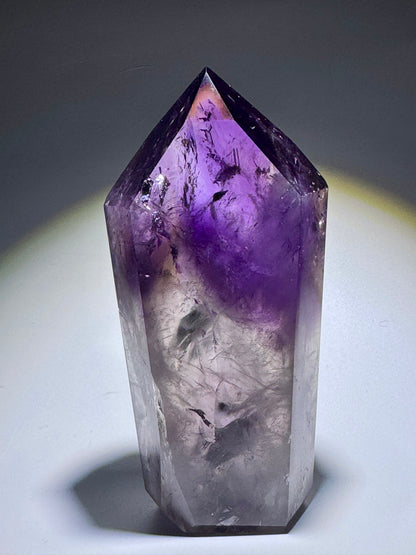 Wunderschöne grosse High-Quality Phantom Ametrin-Spitze ✨💜 - 12.1cm, 415g