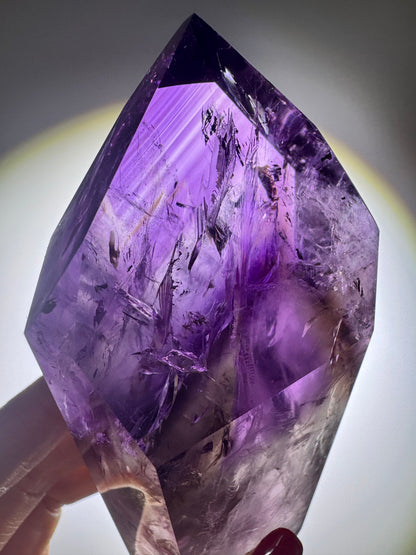 Wunderschöne grosse High-Quality Phantom Ametrin-Spitze ✨💜 - 12.1cm, 415g