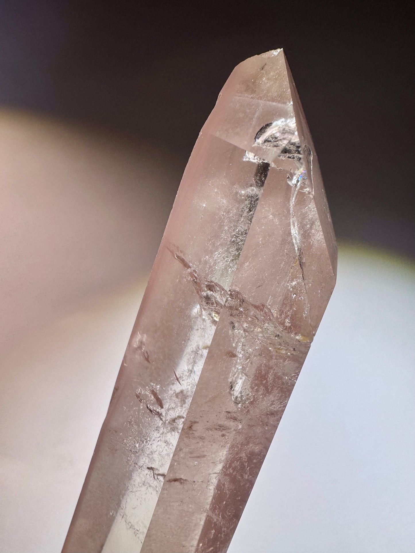 Pink-Lithium Kristall – Ultraklar & Rosa – 12 cm | Hochwertiges Einzelstück aus Brasilien