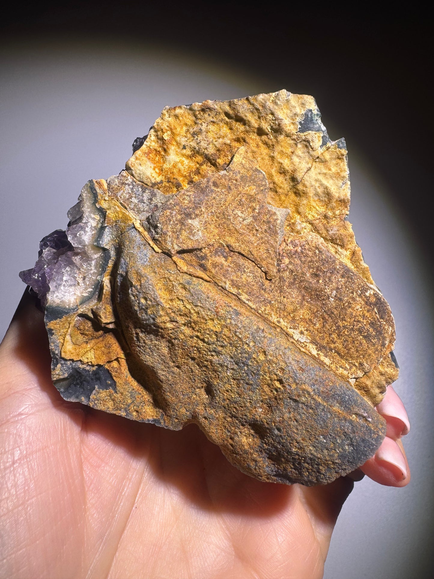 Schöne Amethyst Druse aus Uruguay 8x8cm, 317g