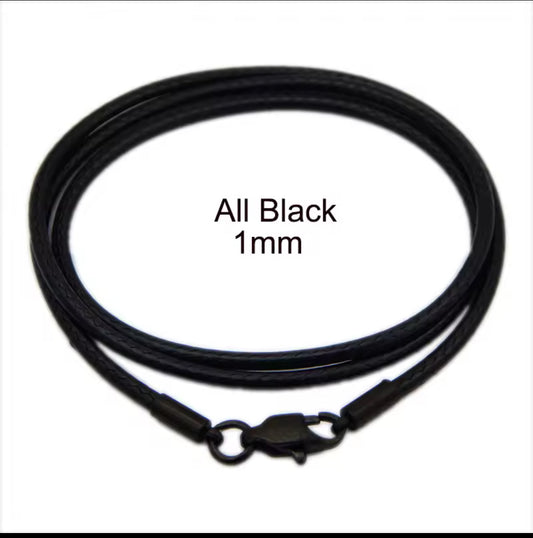 Lederhalskette mit Karabinerverschluss – Gold, Silber, All Black