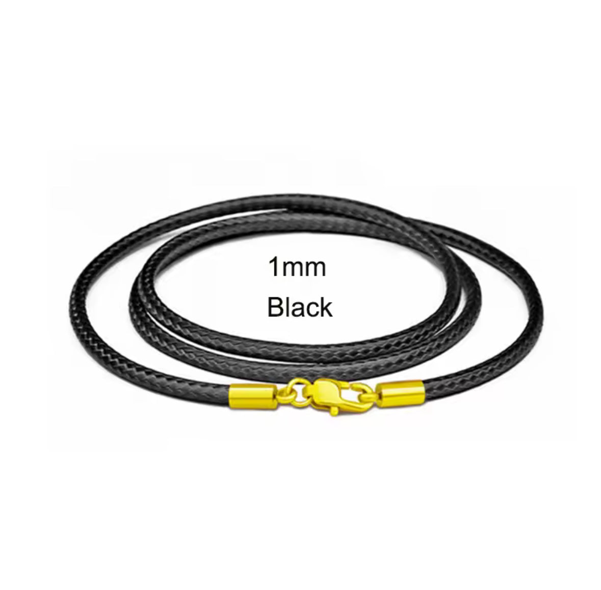 Lederhalskette mit Karabinerverschluss – Gold, Silber, All Black