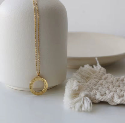 Karma Kette „Do What You Love“ 💫 40 cm mit Verlängerung