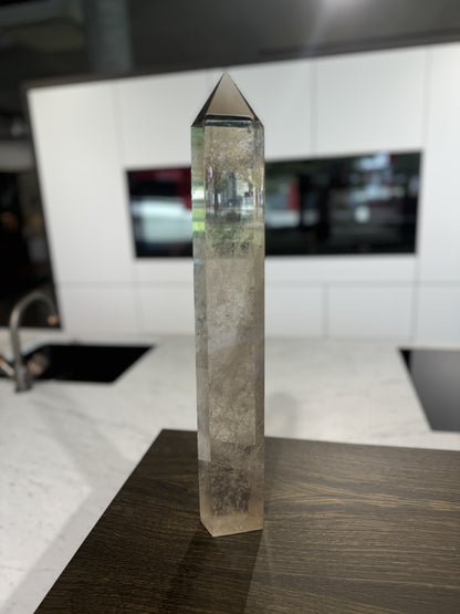 Riesige Extra Klare Rauchquarz Spitze – 47 cm, 1A-Qualität, Brasilien