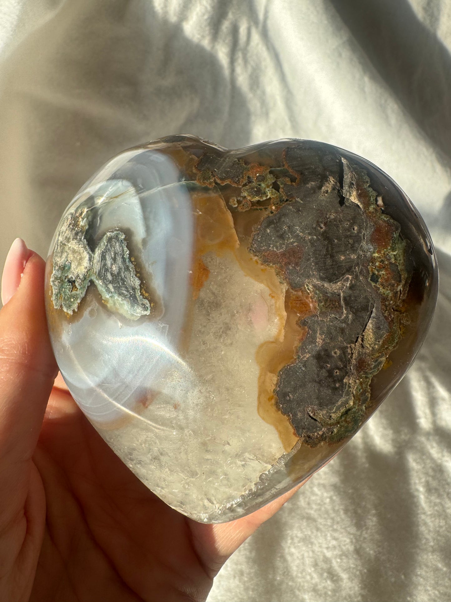 Rosa Amethyst Herz – 8,9 cm, 342 g 💖✨ Rainbow Kristalle aus Uruguay