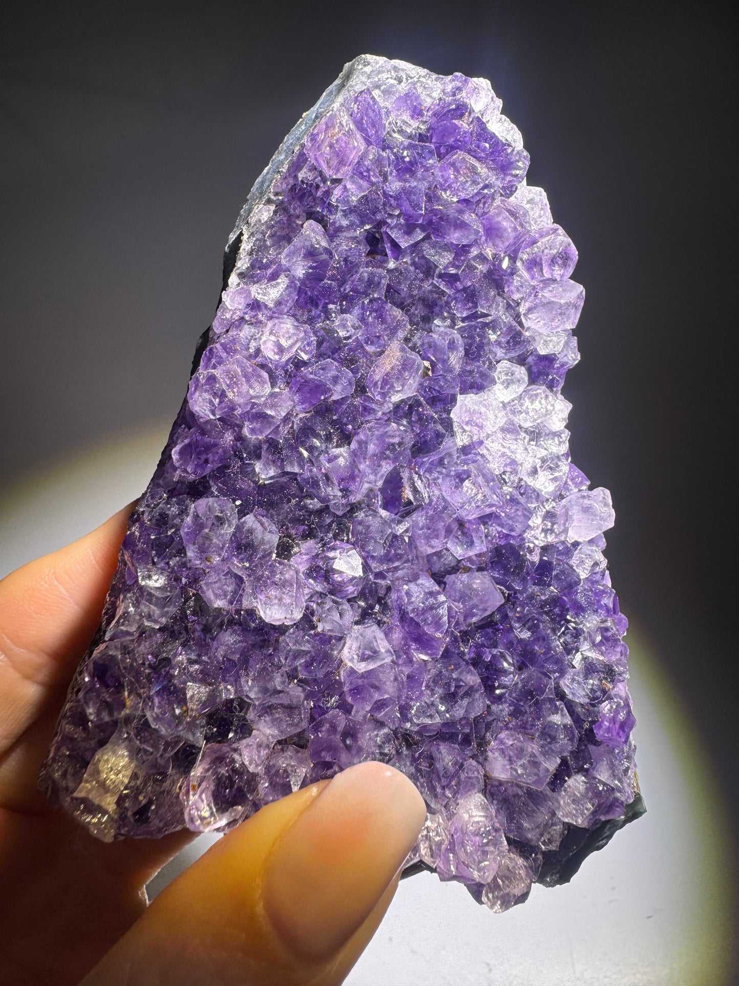 Uruguay Amethyst Druse 11,7 x 6,5 cm – 300 g natürliche Kristallformation