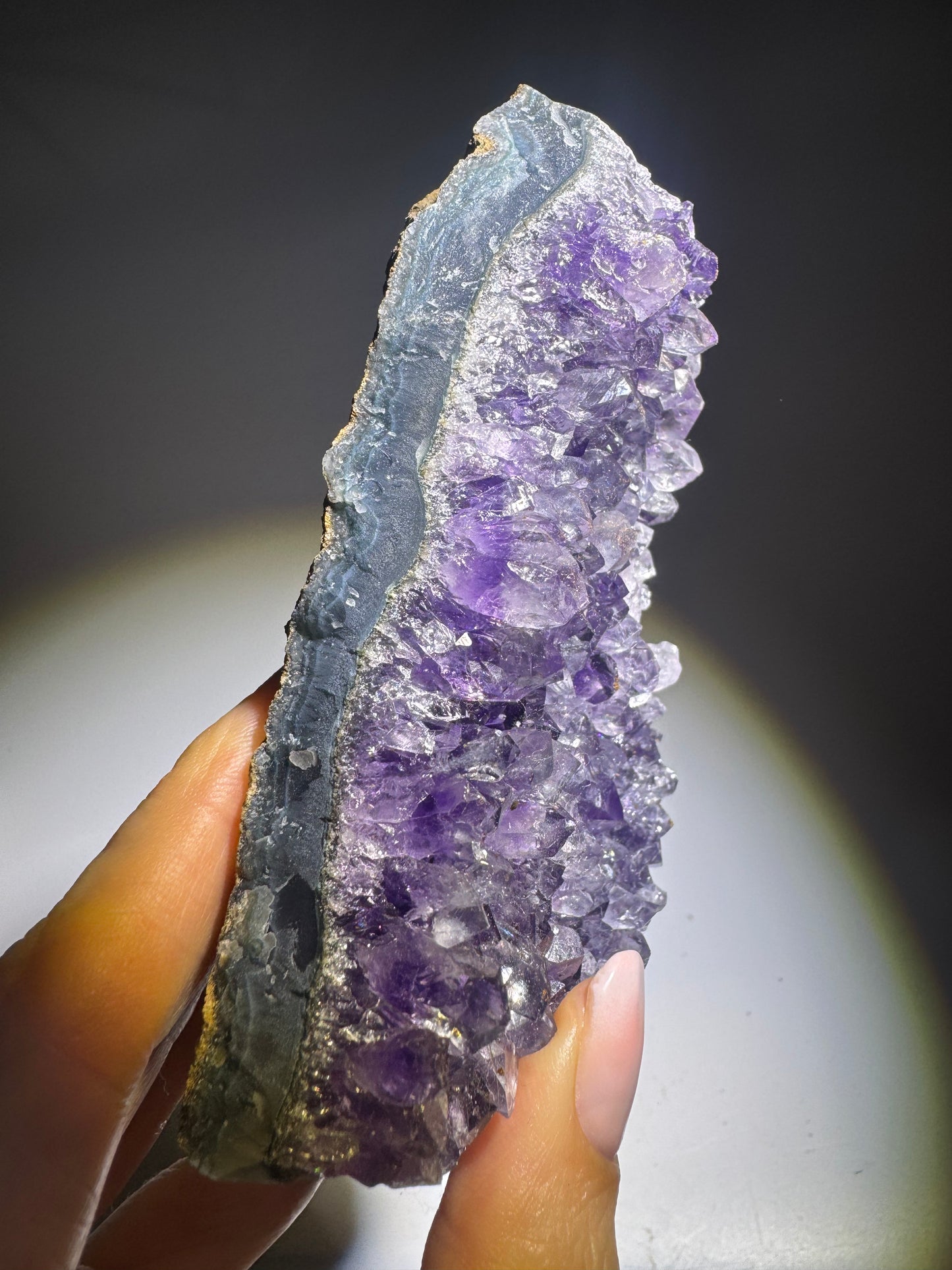 Uruguay Amethyst Druse 11,7 x 6,5 cm – 300 g natürliche Kristallformation