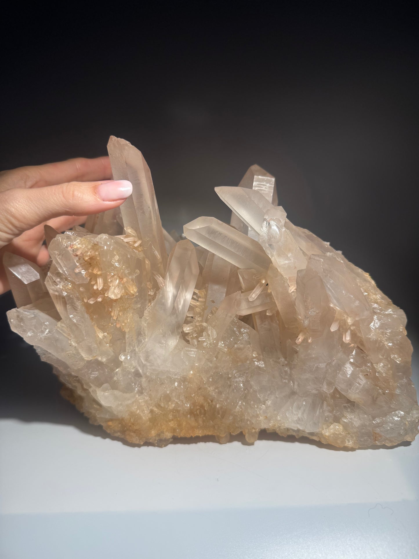 Himalaya Quarzstufe Light Pink 27 x 20 x 16 cm 7,2 kg Museumsqualität