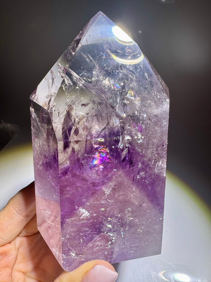 Grosser Phantom Amethyst aus Brasilien – Premiumqualität · 11.2 cm · 465 g 💜