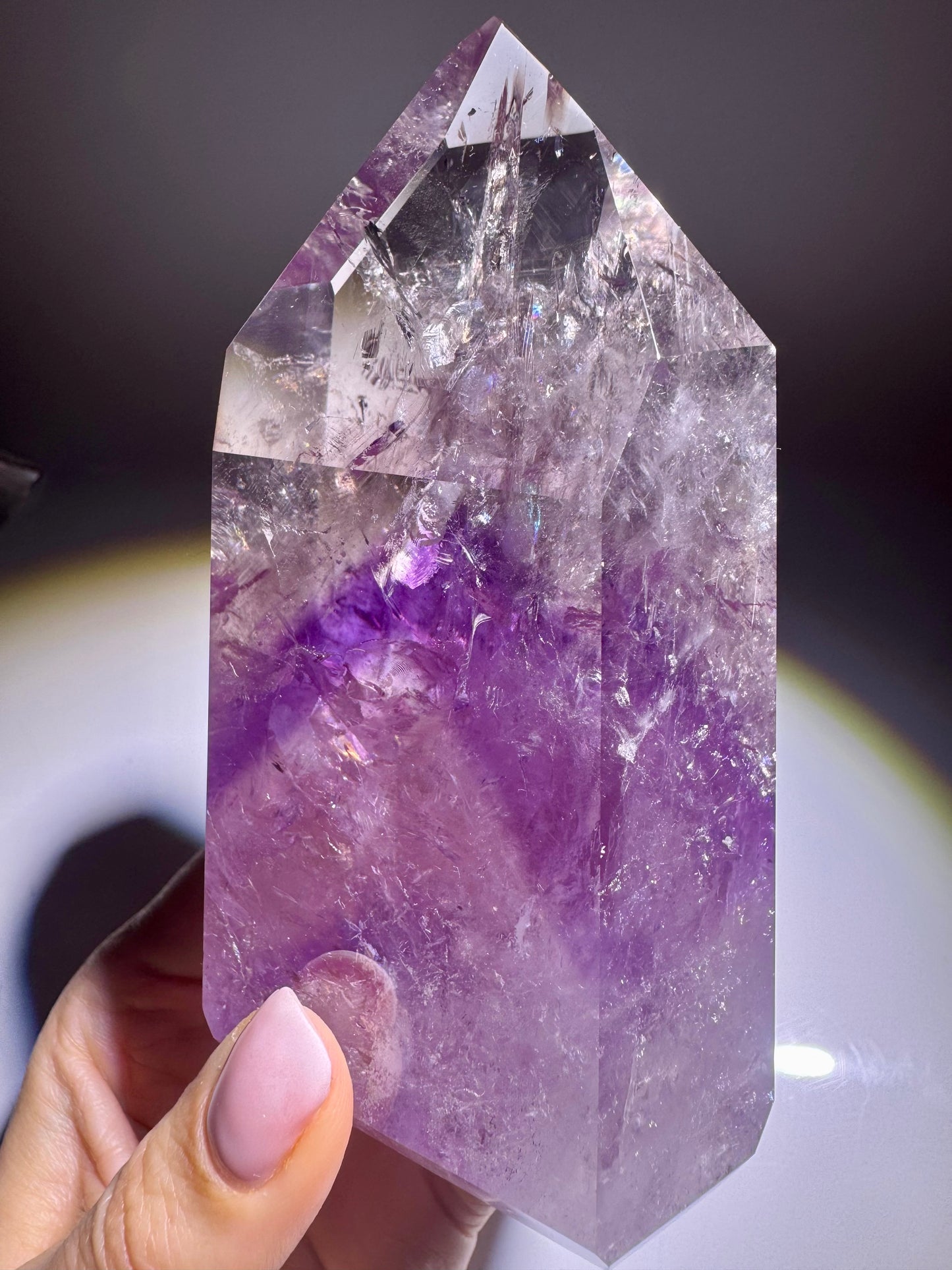 Grosser Phantom Amethyst aus Brasilien – Premiumqualität · 11.2 cm · 465 g 💜