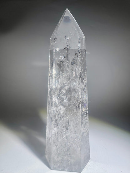 Lemurian Kristallspitze 25 cm · 1.33 kg – Extra klare Premiumqualität · Bahia