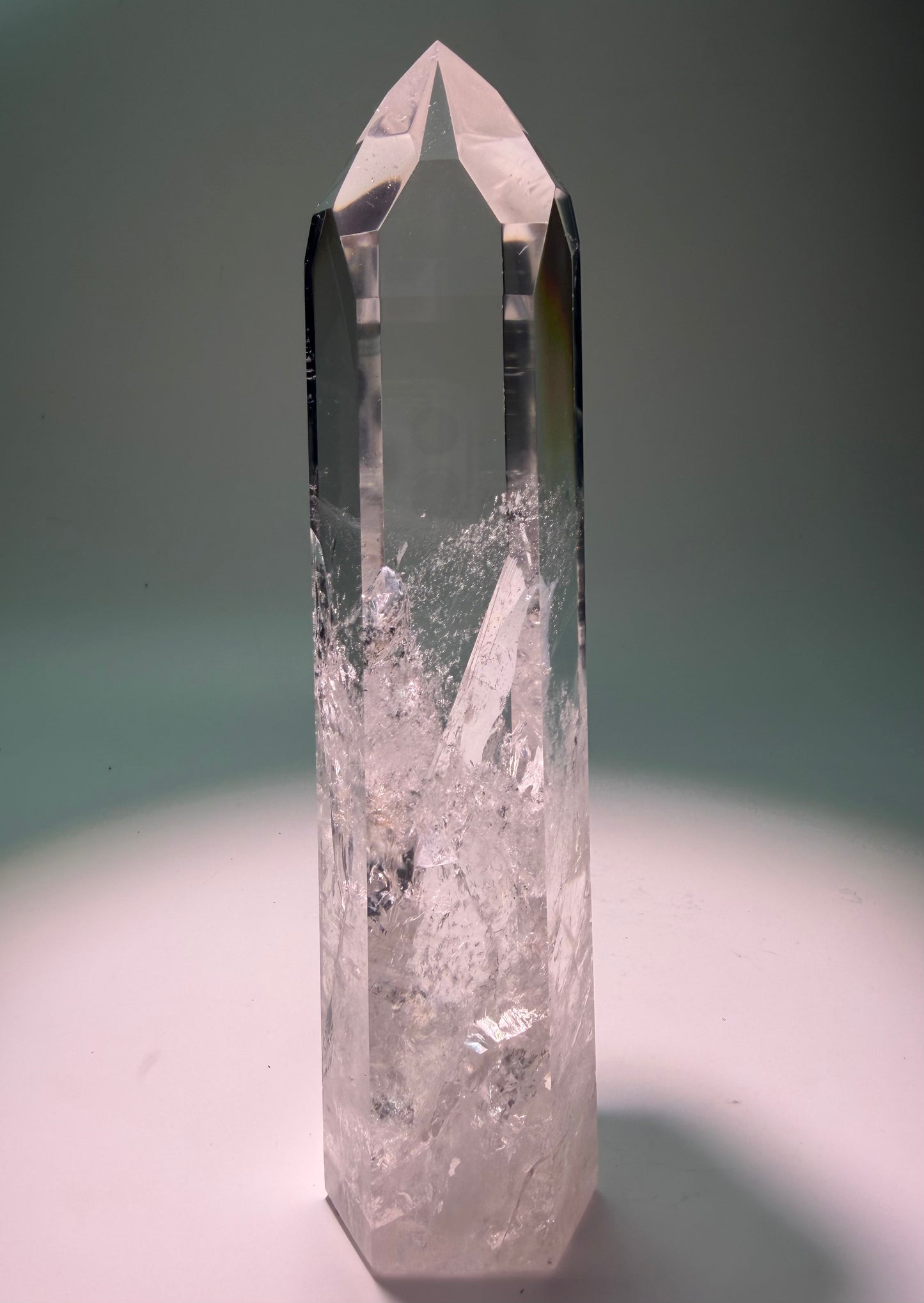 Lemurian Bergkristall Spitze aus Bahia, Brasilien – 20 cm | 629 g Premium Qualität