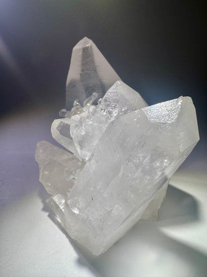 Exklusive Lemurian Kristallstufe aus Brasilien – 13.5 cm, 973 g, naturbelassen, extraklar & hochwertig