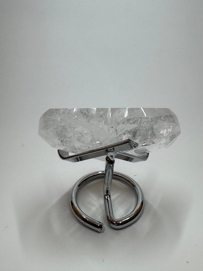 Bezauberndes facettiertes Bergkristall Herz - 7.5cm, 151g