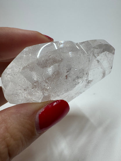 Bezauberndes facettiertes Bergkristall Herz - 7.3cm, 166g