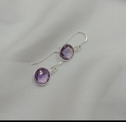 Amethyst-Ohrringe 925 Silber – Edel & Elegant
