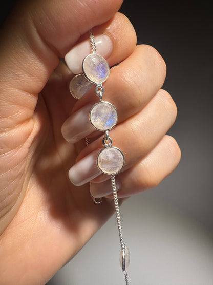 Mondstein Armband | 925 Silber Schmuck mit schimmerndem Moonstone