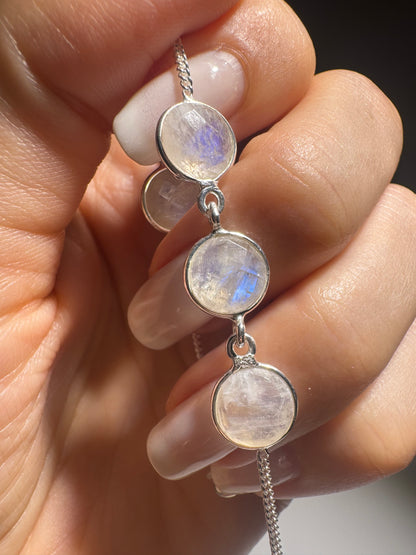 Mondstein Armband | 925 Silber Schmuck mit schimmerndem Moonstone