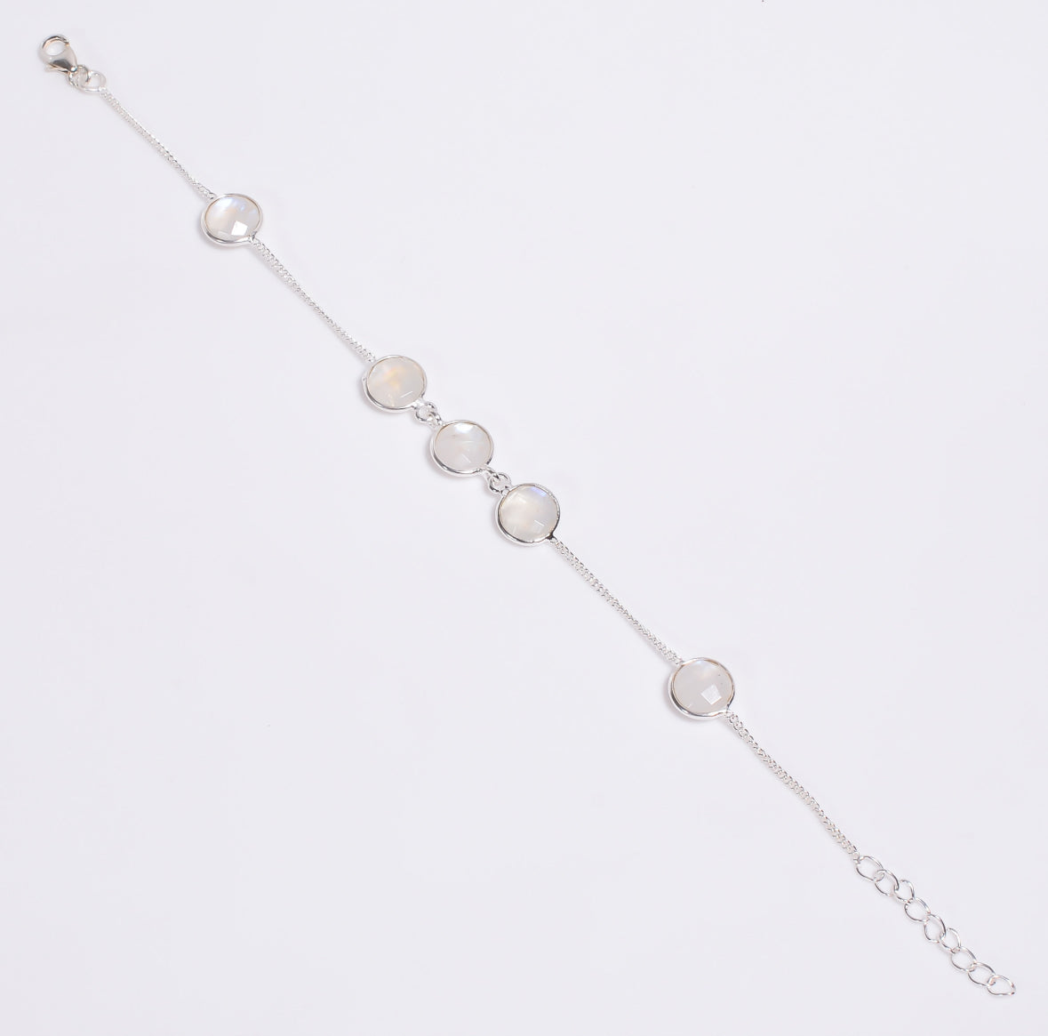 Mondstein Armband | 925 Silber Schmuck mit schimmerndem Moonstone