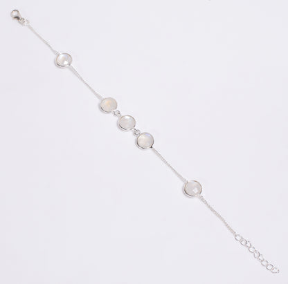 Mondstein Armband | 925 Silber Schmuck mit schimmerndem Moonstone