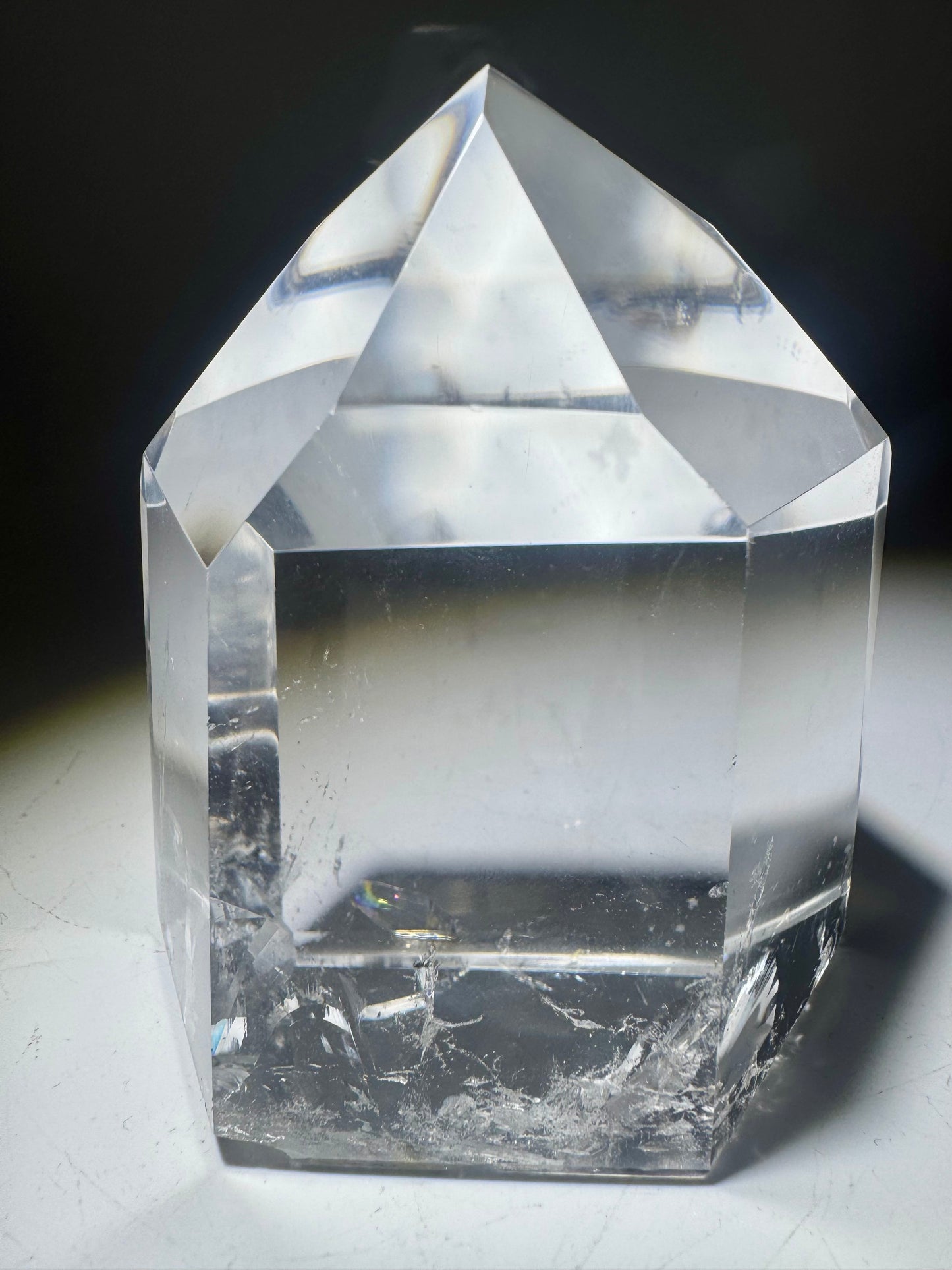 Ultraklare Lemurian Spitze aus Bahia – 9 cm · 498 g 💎