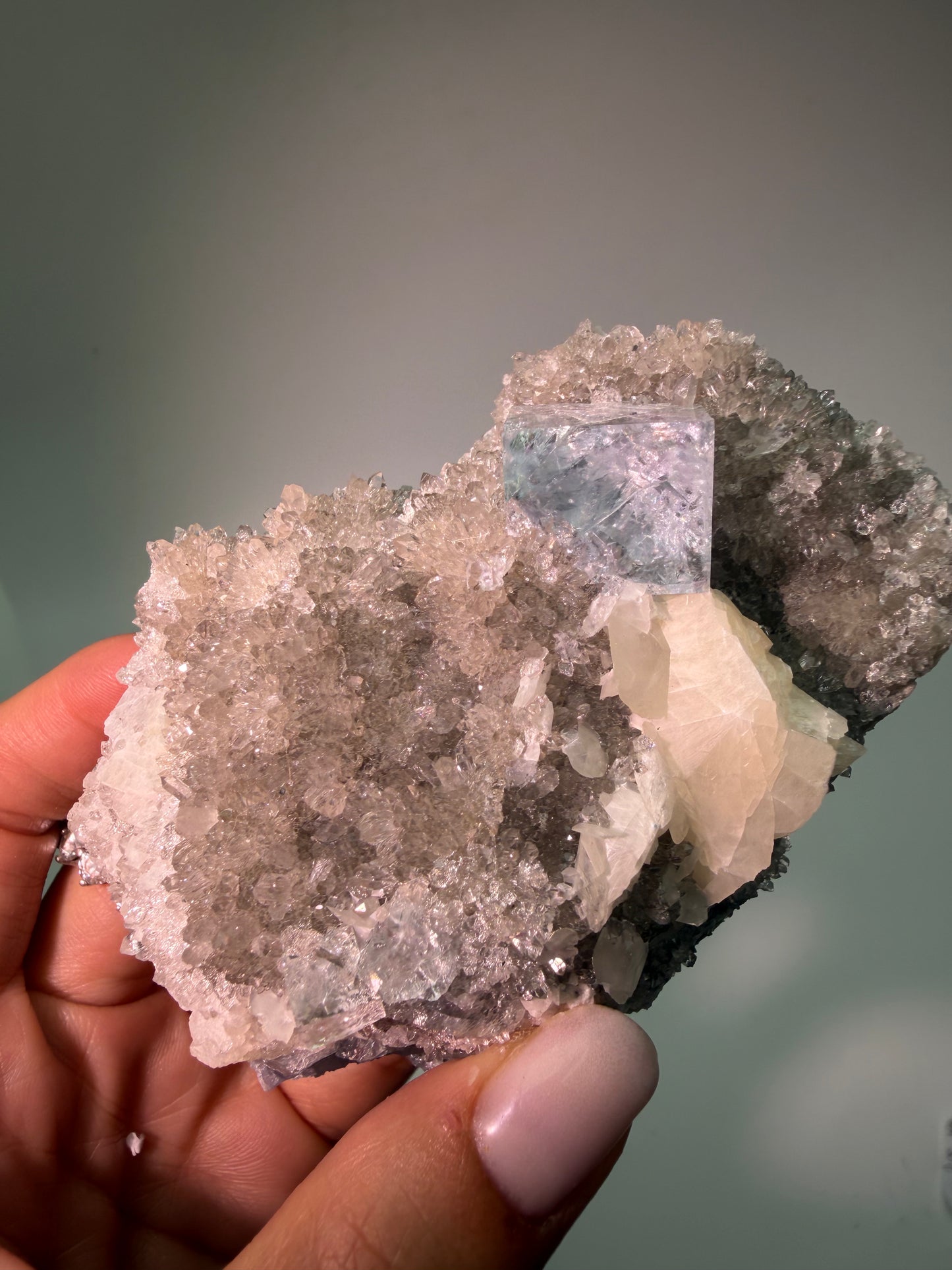 Enchanting Glass Fluorite - 9cm, 351g