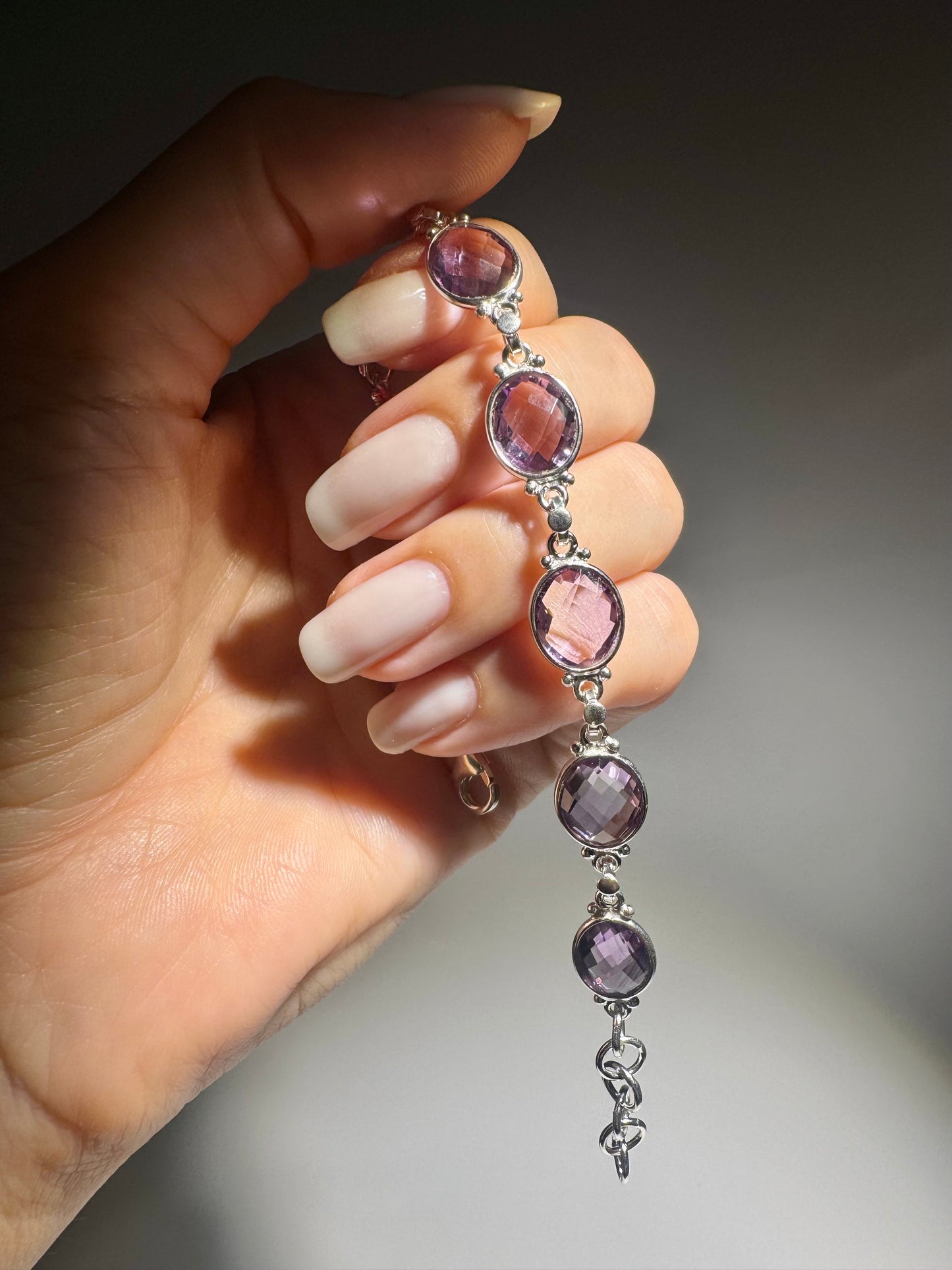 Amethyst Armband 925 Sterling Silber