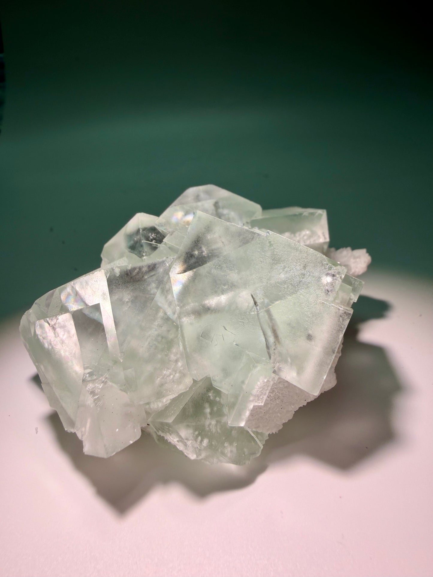 Beautiful 1A Fluorite with Rainbow - 9.4cm, 343g