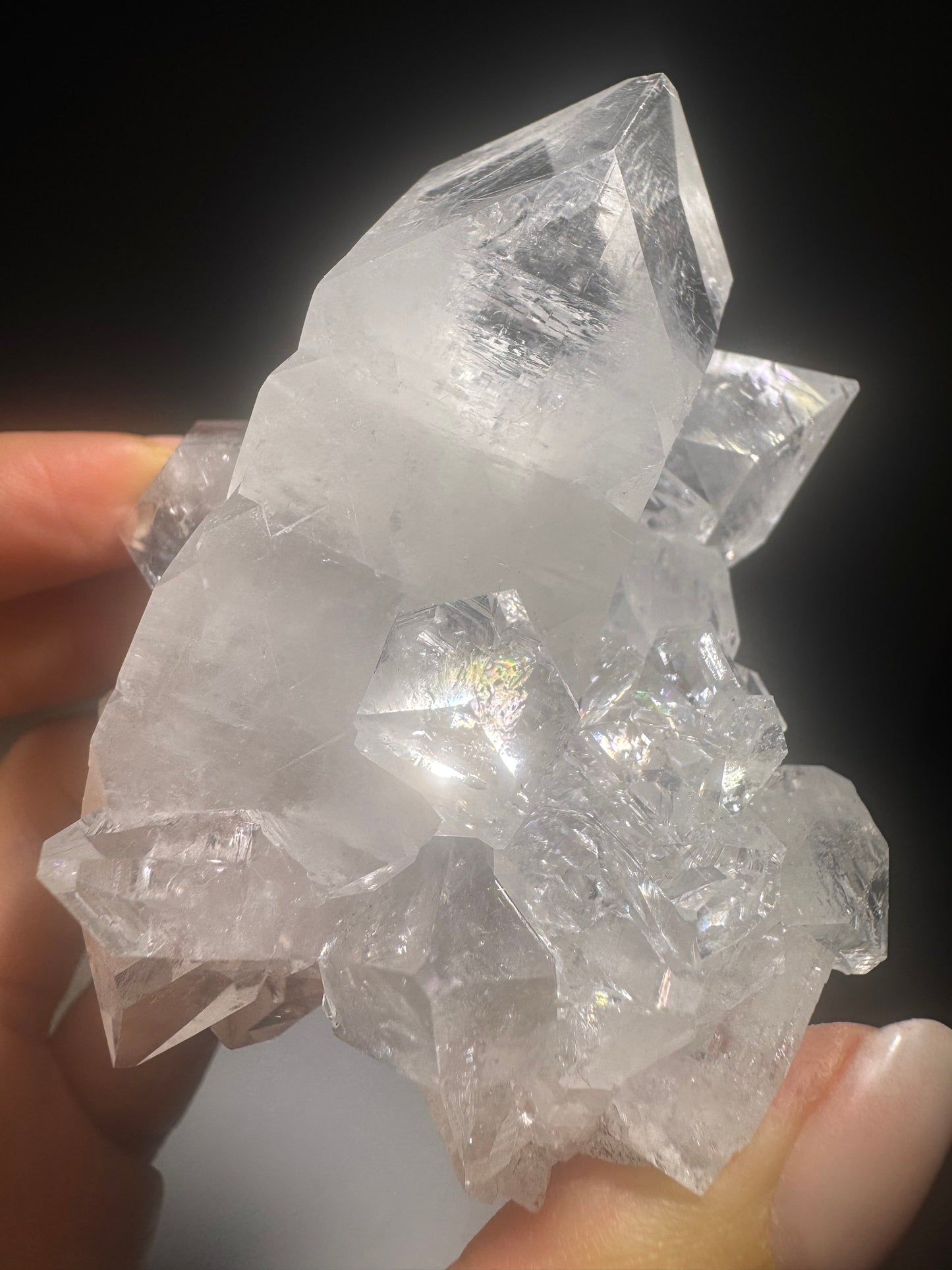Extraklarer Diamond Apophyllite – Premium Sammlerstück 7.4 cm