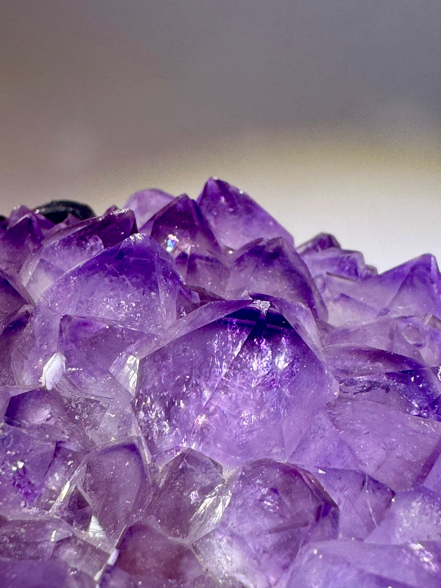 Exklusive Amethyst Blüte/Blume 14.5cm – 1.42kg | Perfekte Spitzen mit Phantomen | Stalaktit Unikat aus Uruguay
